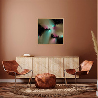 Ethereal Burst - Turquoise Magenta Abstract - Thumbnail 1