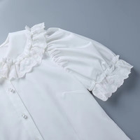 Gothic Dolly White Blouse - Thumbnail 2
