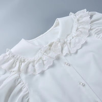 Gothic Dolly White Blouse - Thumbnail 3