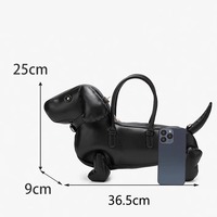 Black Dachshund Dog Bag - Thumbnail 9