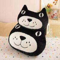 Cute Black Cat Plush Pillow Cushion - Thumbnail 2
