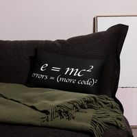 Theory of Relativity Programmer Nerdy Pillow - Thumbnail 4