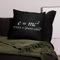 Theory of Relativity Programmer Nerdy Pillow - Thumbnail 5
