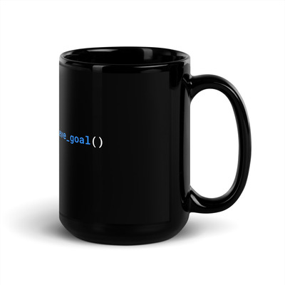 Nerdy programmer mug black glossy