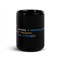 Nerdy Programmer Mug Black Glossy - Thumbnail 5