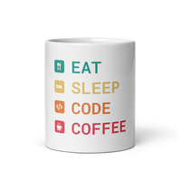 Nerdy Programmer Mug White Glossy - Thumbnail 3