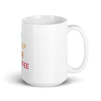 Nerdy programmer mug white glossy