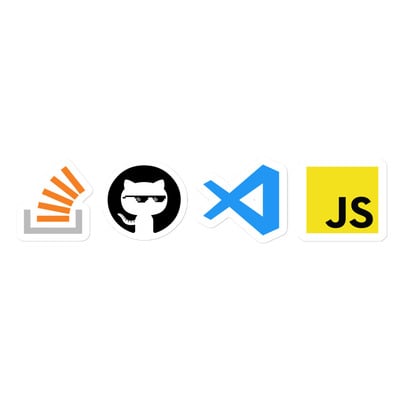 Stack-overflow github vscode javascript programmer stickers