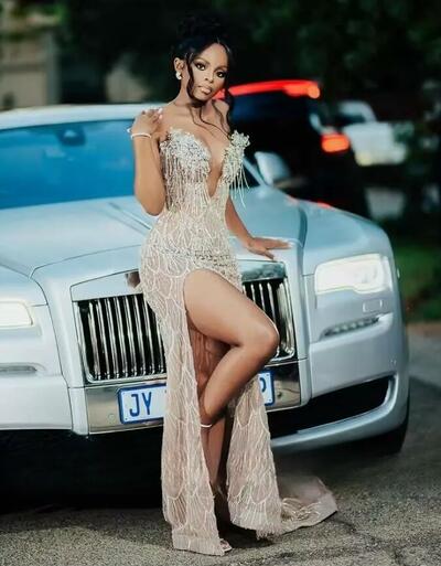 Gorgeous Sequined Prom Dresses One Shoulder Beaded Split Evening Dress Formal Occasion Party Gowns