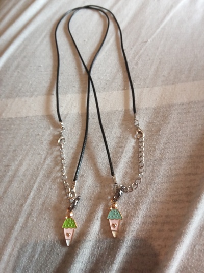 Ice Cream Cone Themed Necklaces 