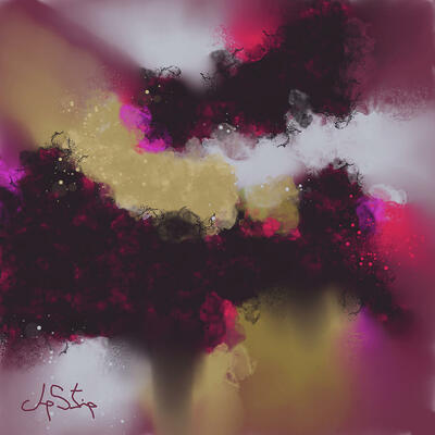 Love shack abstract art print
