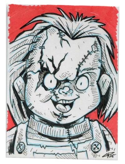 Chucky Sketch Card