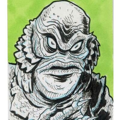 Creature sketch card