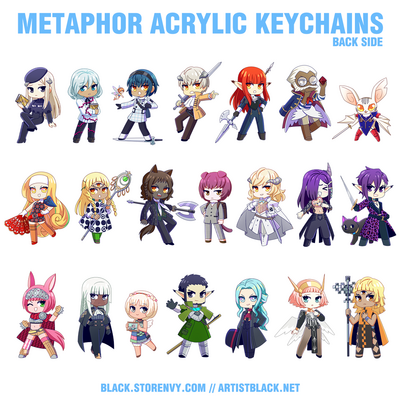 Metaphor acrylic keychains