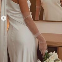 Simple Sheath Beach Behomia Wedding Dress Bridal Gowns Wedding Gown - Thumbnail 1