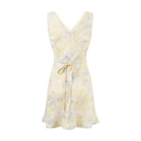 Sexy V-neck tie waist casual dress - Thumbnail 2