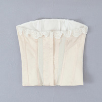 Lace small tube top lace stitching beautiful back halter neck tube top - Thumbnail 3