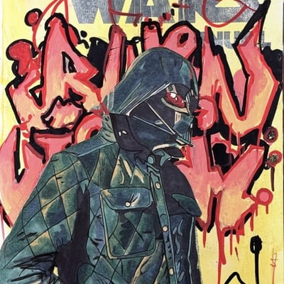 Darth vader on star wars sketchcover