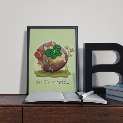 I'm so tired.. | korok poster print