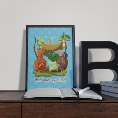 Here comes my friend! | Korok Poster Print