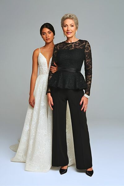 Black Lace Mother of the Bride/Groom Jumpsuit