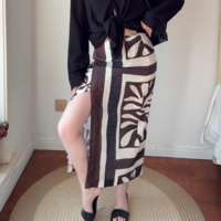 Leaf print skirt - Thumbnail 1