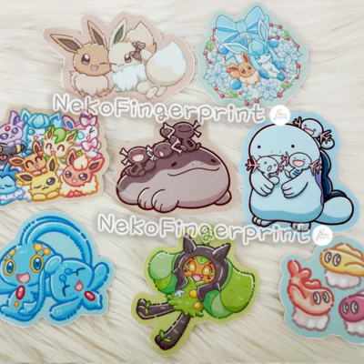 Various glitter stickers