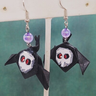 Origami earrings: duskull