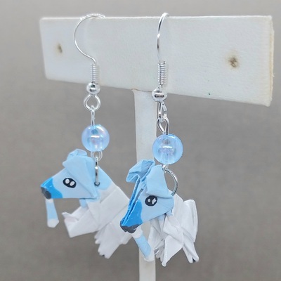 Origami earrings: cubchoo