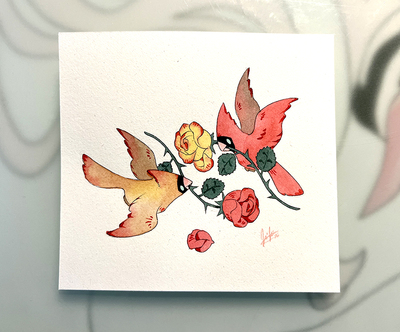 Watercolour original 'love'