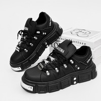 Harajuku Fashion Studded Casual Skater Shoes For Men - Thumbnail 5