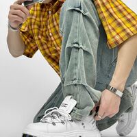Harajuku Fashion Studded Casual Skater Shoes For Men - Thumbnail 4