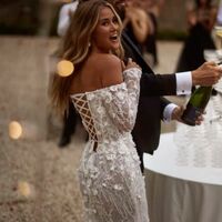 Luxury Bling Wedding Dress, Mermaid Wedding Gown Bridal Dress - Thumbnail 2