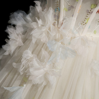 Champagne Tulle Beads Long Prom Dress, Beautiful A-Line Party Dress - Thumbnail 5