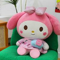 Kawaii My Melody Plush Toy With Crossbody Bag - Thumbnail 3