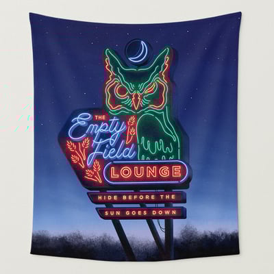 The Empty Field Lounge - Wall Tapestry