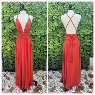 Open back "patria" dress