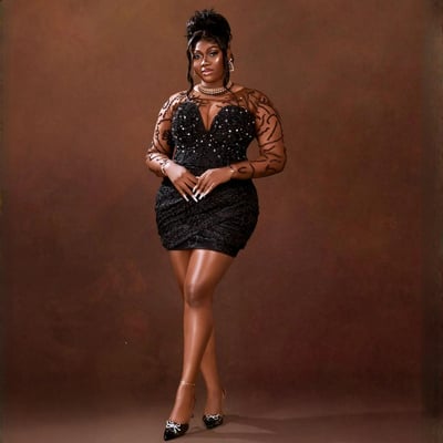 Cocktail dresses short prom dresses long sleeves jewel mini dresses birthday dresses appliqued lace beaded formal dress 