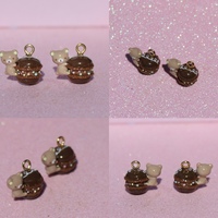Rilakkuma chocolate macaron earrings - Thumbnail 2