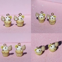 Molang banana muffin earrings - Thumbnail 2