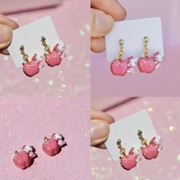 Kitty Macaron Apple earrings - Thumbnail 2