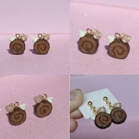Rilakkuma cake roll earrings - Thumbnail 1