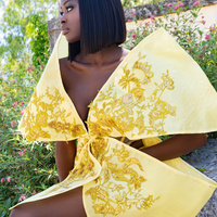 Gold Cocktail Dresses For Women Short Prom Dresses Mini Dresses Illusion Flora Appliqued Lace Beaded Birthday Dresses  - Thumbnail 4