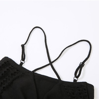 Black Drawstring Cut-out Top - Thumbnail 6