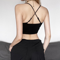 Black Drawstring Cut-out Top - Thumbnail 5