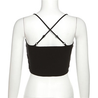 Black Drawstring Cut-out Top - Thumbnail 7