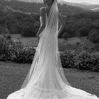 Sexy Wedding Dress, Mermaid Backless Satin Wedding Gown Bridal Dress - Thumbnail 1