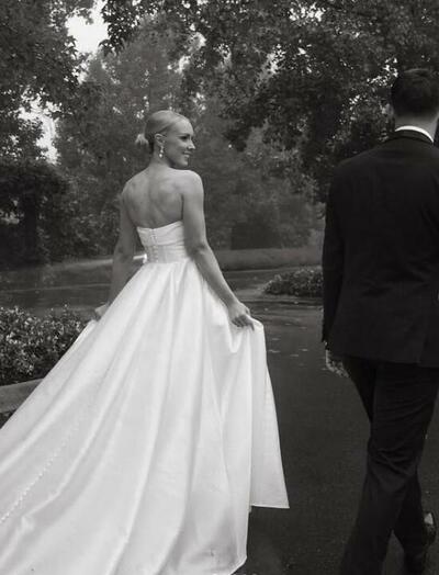 Sexy Wedding Dress, Mermaid Satin Wedding Gown Bridal Dress