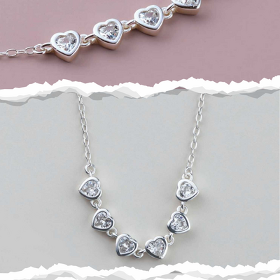 Sterling silver forever love cz necklace - final sale