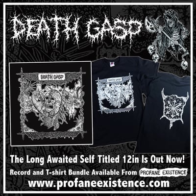 Death gasp - 12in + tee shirt package